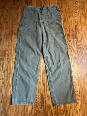 imogene + willie Olive Green Straight-Leg Pants